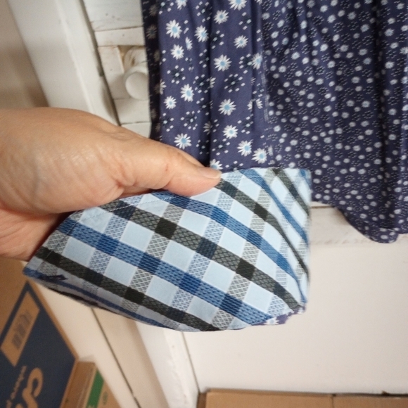 Thomas Dean Mens Size 2XL Button Front Shirt Contrasting Flip Cuff Purple Floral - Picture 7 of 11